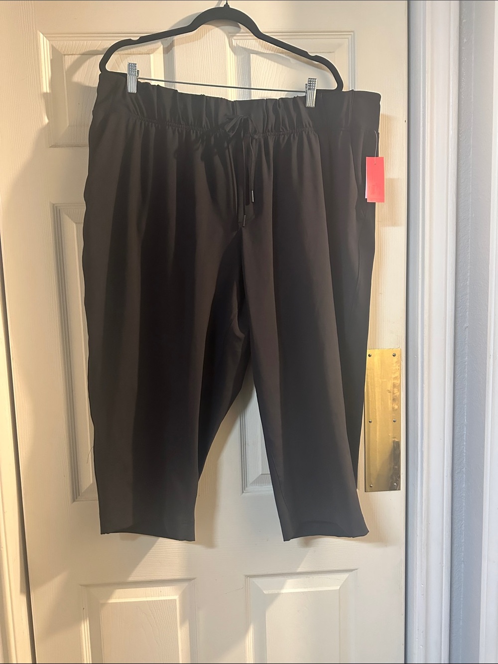 Lane Bryant Black Athletic Drawstring capris 22-24